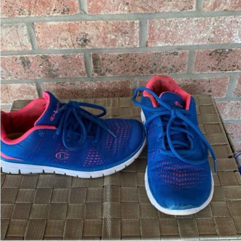Champion Vibrant Blue and Pink Sneakers